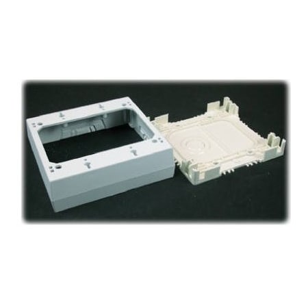 Wiremold Electrical Box, Switch Box Type, 2 Gangs, Plastic NMW3-2